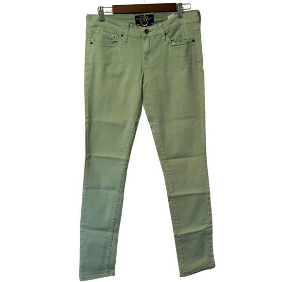 Lucky Brand Charlie Skinny Jeans Women’s Size 6/28 Mint Green Stretch Denim - Picture 1 of 7